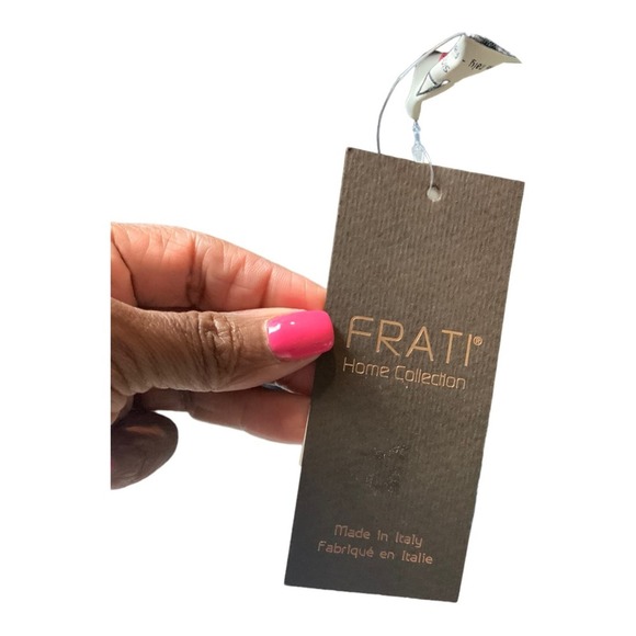 Anthropologie Frati Italian Home Collection Throw Pillow Boiled Wool Chevron NWT - Picture 8 of 10